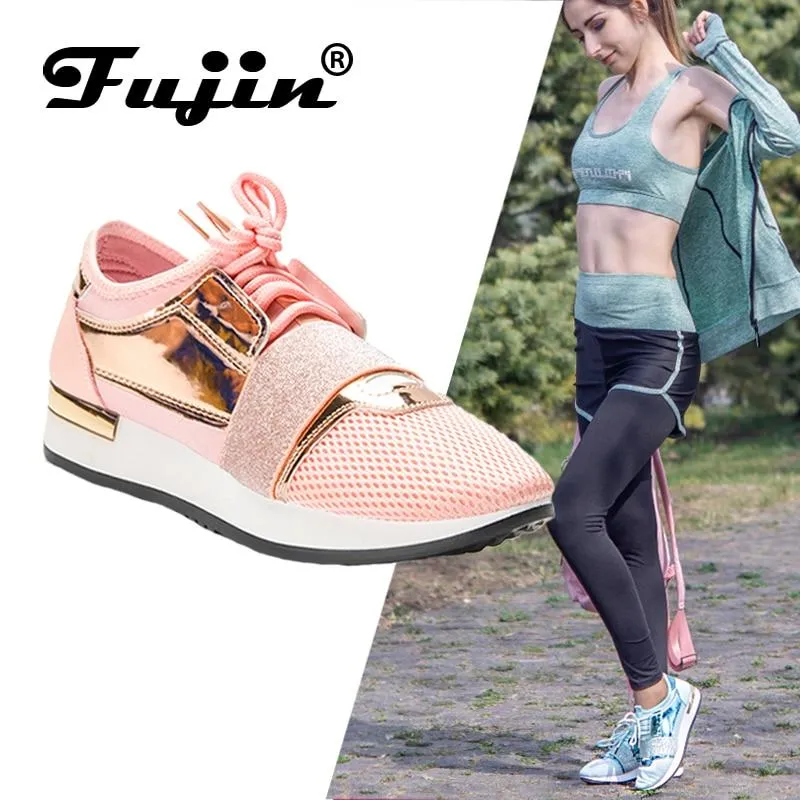 Women Sneakers New Spring Fashion Pu Leather Platform shoes Ladies Trainers Femme Women Casual girls