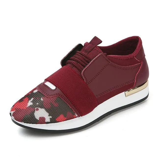Women Sneakers New Spring Fashion Pu Leather Platform shoes Ladies Trainers Femme Women Casual girls