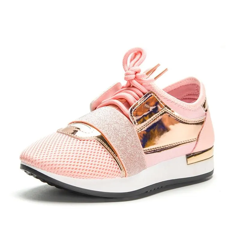 Women Sneakers New Spring Fashion Pu Leather Platform shoes Ladies Trainers Femme Women Casual girls