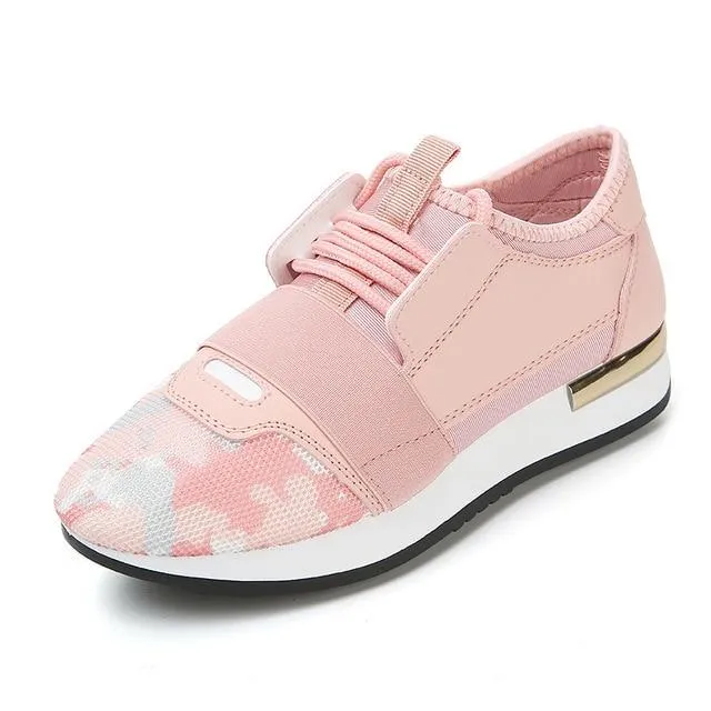 Women Sneakers New Spring Fashion Pu Leather Platform shoes Ladies Trainers Femme Women Casual girls